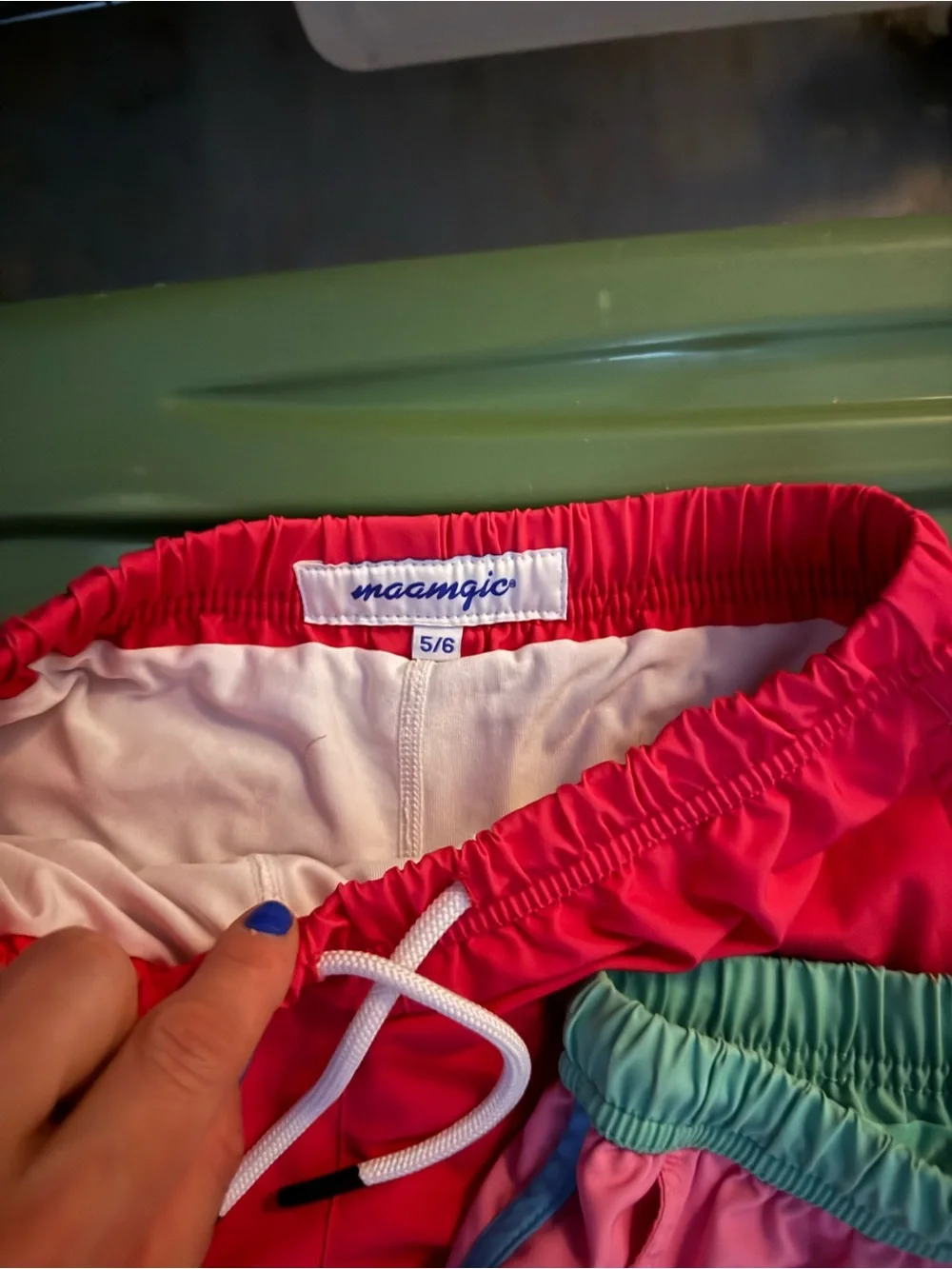 Maamgic Colorblock Pastel & Hot Pink Swim Short Bundle size 5/6